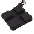 thumbnail image 1 of Pinza de tiro con arco de tirador de flecha de silicona cuadrada con hebilla de llavero negro JShteea Para Estrenar, 1 of 9