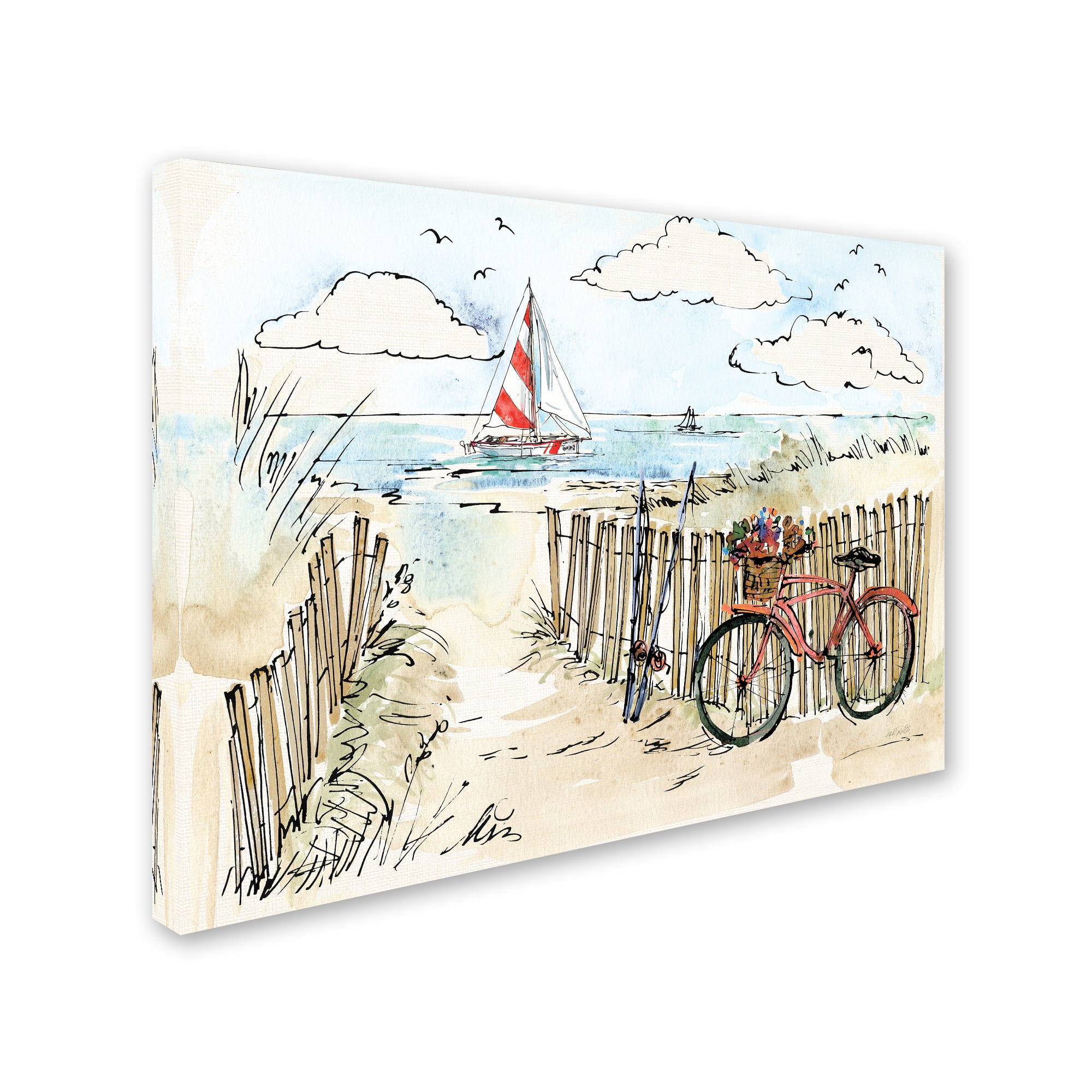 Trademark Fine Art 'Coastal Catch VI' Canvas Art by Anne Tavoletti
