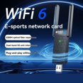 thumbnail image 3 of Adaptador USB WiFi 6 de 3200 Mbps BT5.3 5G/2.4GHz USB3.0 Wifi Dongle Inalámbrico 802.11ax Tarjeta de Red Antena de Ganancia para 10/11, 3 of 5