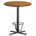 thumbnail image 3 of Flash Furniture 36" Round Laminate Top Pub Table in Walnut, 3 of 4