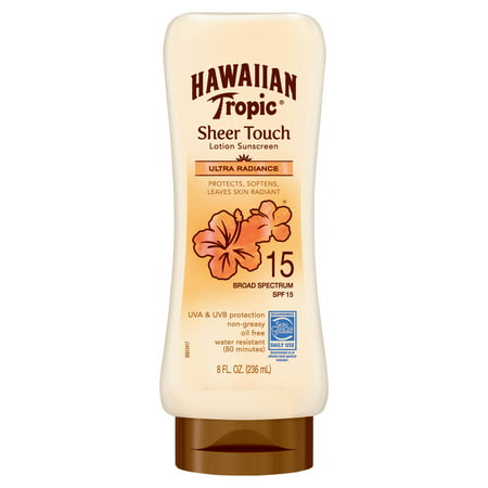 Hawaiian Tropic Sheer Touch Ultra Radiance Lotion Sunscreen SPF 15, 8 (Best Sunscreen In India)
