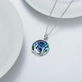 thumbnail image 4 of Ocean Wave Necklace for Women Sterling Silver Abalone Shell Ocean Jewelry Gifts for Women, 4 of 10