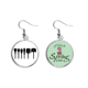 thumbnail image 1 of Conecte el cable de carga patron negro Colgante decorativo temporada pendientes de primavera joyas Unbranded M, 1 of 3