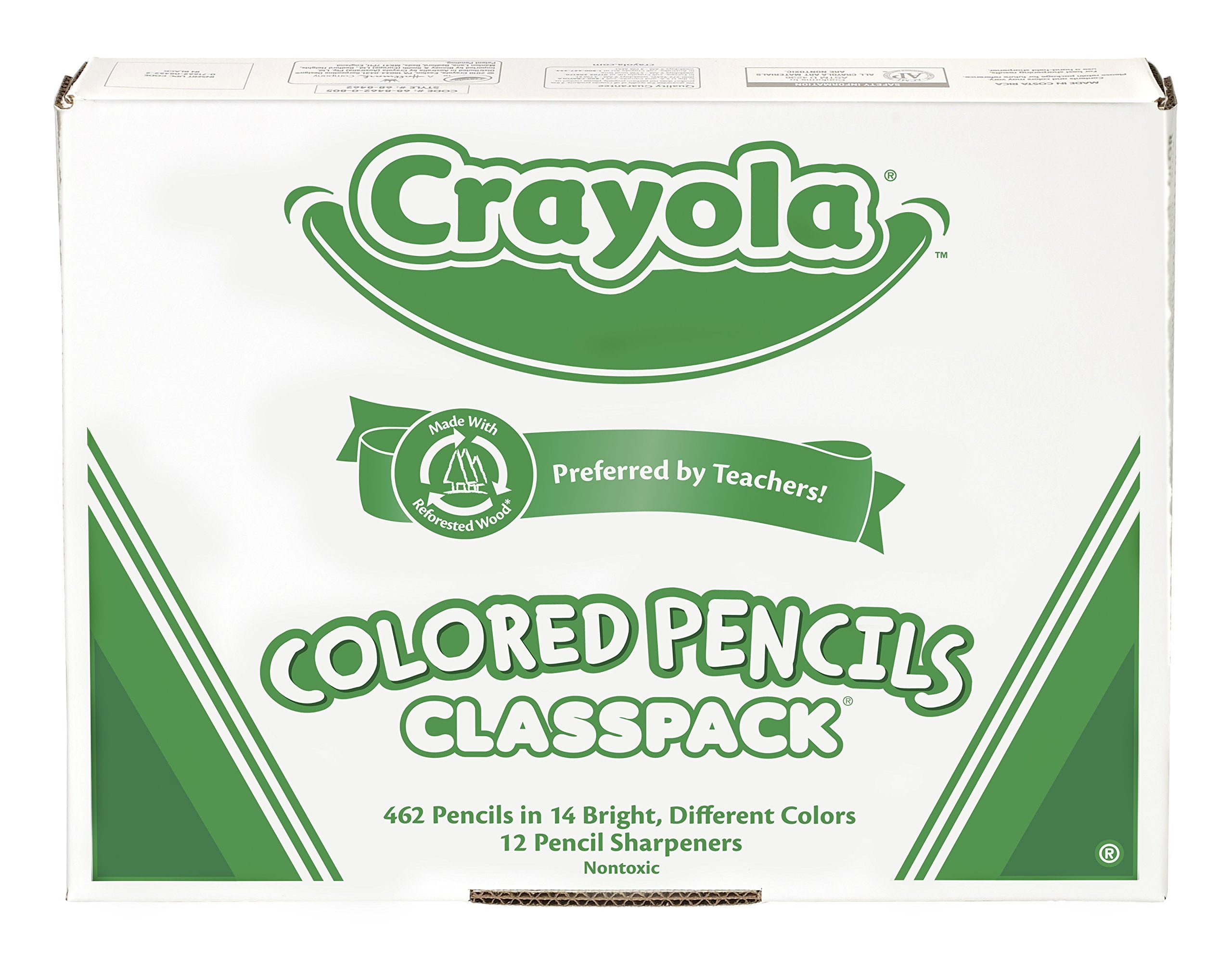 Crayola 462-Piece Class Pack Colored Pencils 3.3 mm Lead Diameter - Assorted Lead - 462 / Box