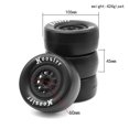 thumbnail image 2 of 4Pcs Rubber RC Tyres & Wheel Rims Hex for 1:10 on Road 4WD Racing RC Car 105mm, 2 of 5