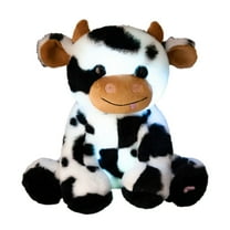 PEIBang Glowing Cow Plush Toy,Night Light Comfort Toy for Sleeping,Soft Light Up Cow Stuffed Animal Toy for Birthday Gifts
