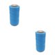 thumbnail image 1 of Minnieouse Hilo de macramé bohemio hecho a mano de 0,8mm y 252m, artesanía de pared DIY, cuerda de tejer, cuerda de cera para equipaje azul cielo 2 2piezas Minnieouse CBP056246, 1 of 5