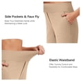 thumbnail image 6 of CQONEPT Women's High Waisted Bermuda Shorts with Pockets Knee Length Women Workout Athletic Casual Long Shorts Beige XL, 6 of 6