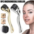 thumbnail image 2 of Th 0.75mm Micro Needles Derma Roller Titanium Microneedle Roller For Face Bodygold2pcs, 2 of 4