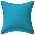 thumbnail image 2 of Stylo Culture Bohemian Sofa Throw Pillow Cover 16 x 16 Beaded Sequins Turquoise Indian 40 x 40 cm Patchwork Cotton Embroidered Square Cushion Cover | 1 Pc, 2 of 3
