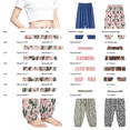thumbnail image 2 of CPNG Girls and Boys Jogger Sleeping Pants Elastic Waistband Lounge Pants Solid Color Flower Printed Homewear Pants, 2 of 4