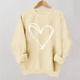 thumbnail image 2 of Yuyuzo Valentines Sweatshirts for Women Long Sleeve Crewneck Heart Graphic Pullover Tops Soft Fashion Shirts, 2 of 7