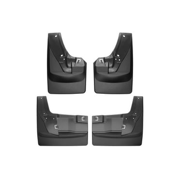 WeatherTech Custom No Drill Splash Guard MudFlaps compatible with Ram Truck 2500/3500, Ram 2500/3500, Front & Rear Set - Black