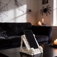 thumbnail image 5 of Halloween Skeleton Phone Holder Stand Adjustable Desktop Mount Black 1pc, 5 of 6