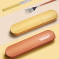 thumbnail image 3 of Ensemble de Couverts Cuillère Fourchette Qualité Alimentaire Miroir Polissage Bord Lisse Réutilisable Résistant à la Chaleur Cuillère Fourchette Baguettes Couverts avec Boîte de Rangement pour la Maison, 3 of 7