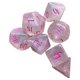 thumbnail image 3 of Juego de dados poliédricos grabados, juguete de entretenimiento multiusos D8 D10 D12 D20, dados rodantes acrílicos duraderos para accesorios de juegos Rosado Hugo dados de juego, 3 of 9
