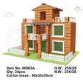thumbnail image 3 of Nuevo jardín de plantación, pequeño albañil, dos en uno, construcción de casa para niños, arquitecto, bricolaje, ladrillo de simulación, juguete, 3 of 5