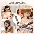 thumbnail image 5 of VEVOR Rotating Hair Dryer Brush Hot Air Styling Brush with 1.5" and 2" Head, 5 of 10