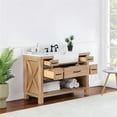 thumbnail image 5 of Villareal 48" Single Bath Vanity in Weathered Pine Wood & White Farmhouse Basin, 5 of 12