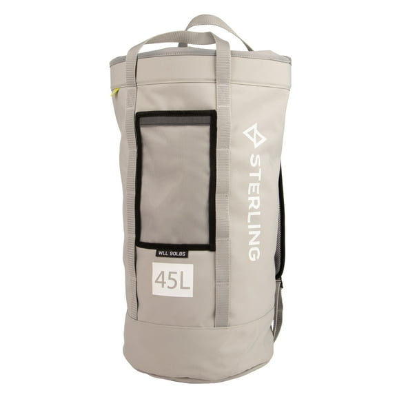 Sterling Carrier Rope Bag - Large 45L Capacity Grey/White (SCRB-45L-GY)