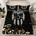 thumbnail image 2 of Manfei Retro Dreamcatcher Twin Sheet Sets,Natural Plant Mushroom Twin Fitted Sheet,Country Farmhouse Cabin Flat Sheet For Children,Breathable Home Decor,3 Pieces, 2 of 7