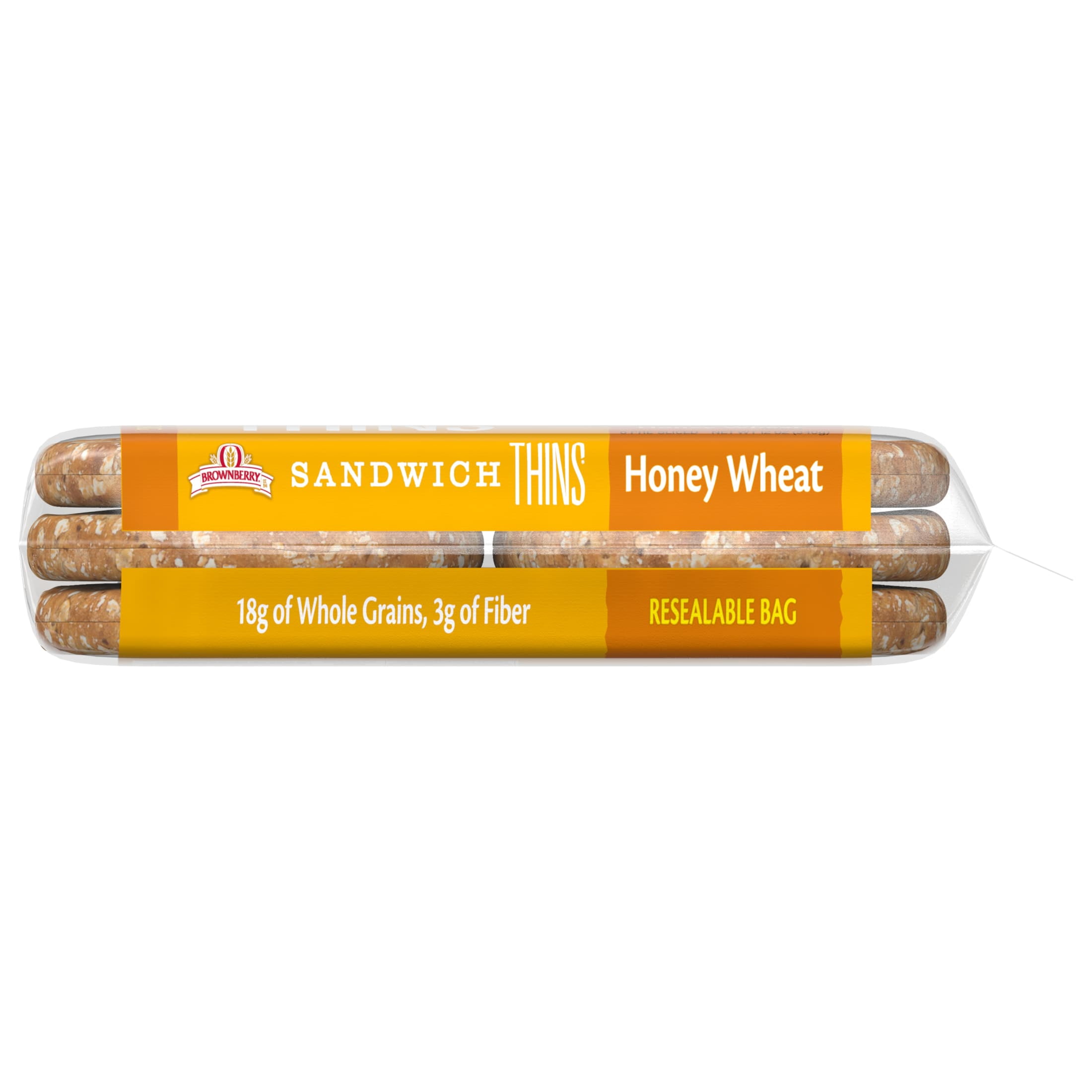 Brownberry Honey Wheat Sandwich Thins, 6 count, 12 oz