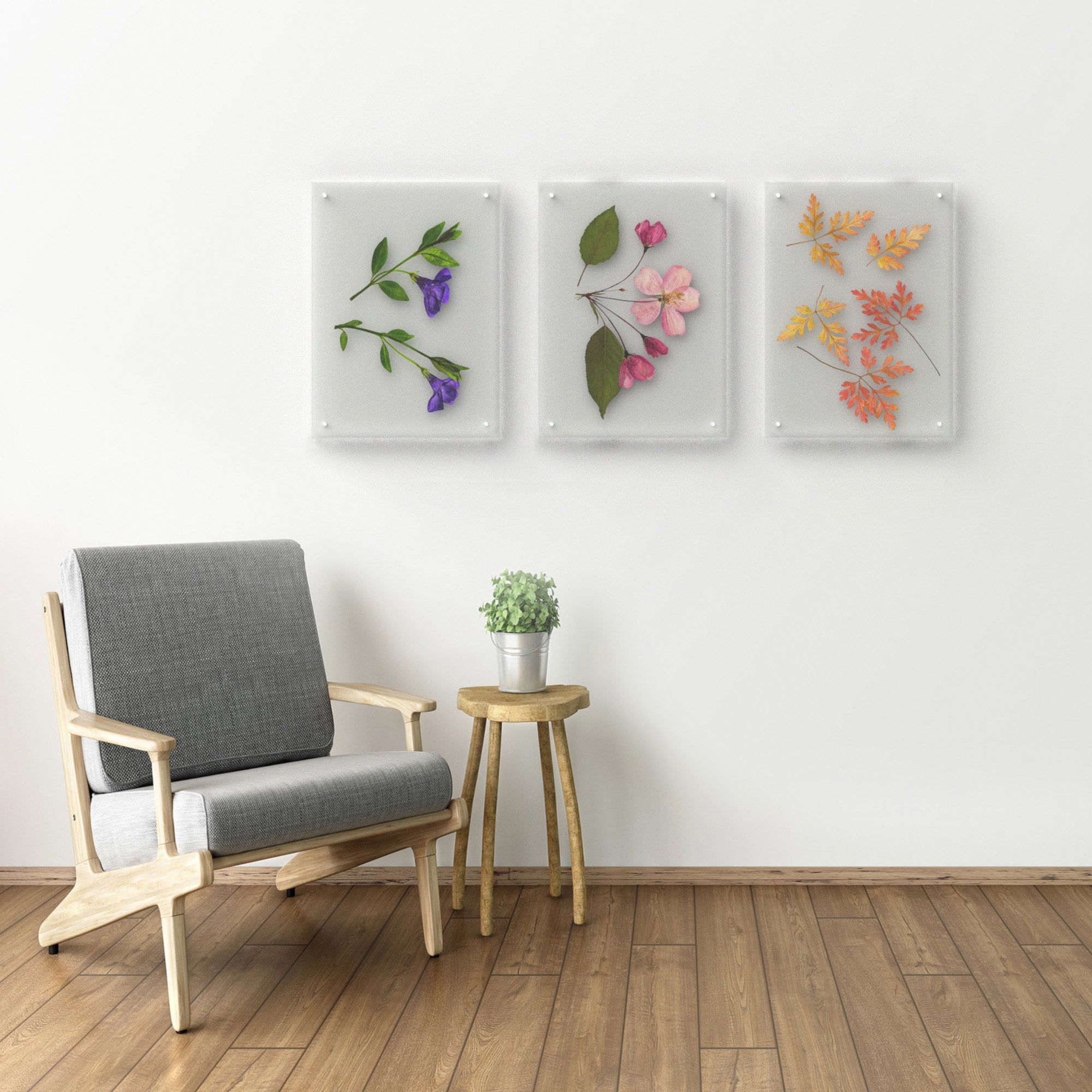 14"x19" Acrylic Picture Frame- Clear Floating Design Photo/Custom Art Display, Wall Mount by Lavish Home