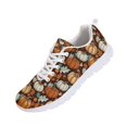 thumbnail image 5 of HELLHERO Pumpkin and Maple Leaf Pattern Breathable Running Sneakers for Men, Mesh Walking Mesh Sneakers for Gym, 5 of 11