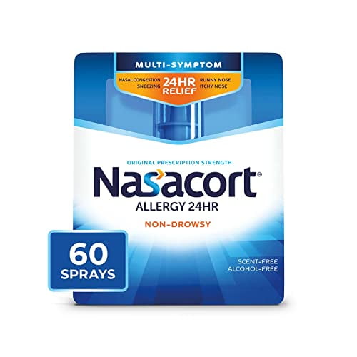 Nasacort 24HR Allergy Nasal Spray for Adults, Nondrowsy & Alcohol Free