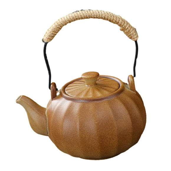 DOLITY 300ml Ceramic Teapot Blooming and Loose Tea Leaf Kettle Farmhouse Teakettles for