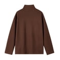 thumbnail image 6 of LODIENY Big and Tall (M-5XL) Mock Neck Undershirt for Men Long Sleeve Knit Thermal Base Layer Tops Relaxed Fit Basic Fall Winter Clothing Coffee XL, 6 of 7