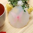 thumbnail image 5 of Taza linda mariposa tapas de silicona antipolvo tazas a prueba de fugas cubierta rosa, 5 of 5