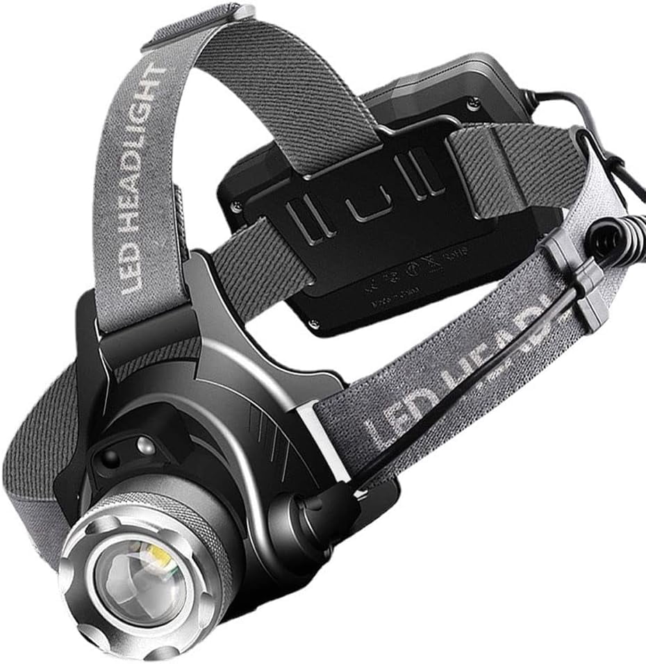 RKXQT Headlamp Rechargeable Flashlight Running Camping and Outdoor Headlamps Head Lamp for Adults and Kids Running Hiking Clim Fishing