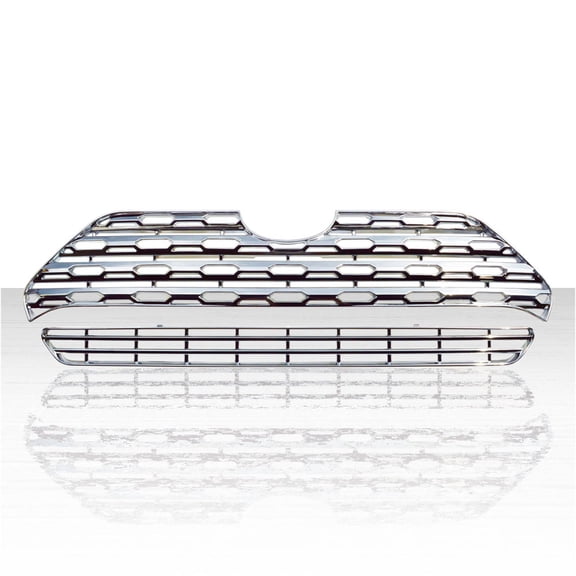 2pc Grille Insert for 2019-2021 Toyota RAV4 - Chrome Plated