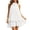 White, variant on NinXxx Women‘s Halter Backless Chiffon Mini Dress Layered Ruffle Hem White S