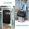 thumbnail image 4 of 39" Suit Bags for Closet Storage and Travel, Garment Bags for Hanging Clothes，Suit Cover Bags for Men Black Heavy Duty Clothes Bag With Handles for Coats, Jackets, Shirts (Set of 2), 4 of 7