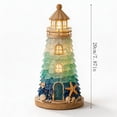 thumbnail image 4 of Diy Sea Glass Lighthouse Kit, 3D Glowing Nautical Coastal Decor with LED Light, Adult Craft Decor Gift, Mzrulpne, 4 of 8