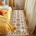 thumbnail image 2 of Boho Runner Rug 2*6 ft, Washable Rugs, Hallway Runner Rugs, Kitchen Runner Rug Non Slip, Soft Runner with Rubber Backing for Kitchen, Hallway, Laundry, Bedroom Beige, 2 of 7