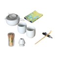 thumbnail image 2 of Juego de 9 piezas de té matcha japonés, cuenco tradicional japonés para matcha, soporte para batidor de matcha, cuenco de cerámica para matcha para el hogar, casa de té blanco, 2 of 9