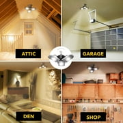 Bell+Howell TRIBURST High Intensity Lighting with 144 LED Bulb, Multi-Directional Triple Panel Light for Indoor and Outdoor, As Seen on TV