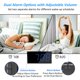 thumbnail image 3 of Reloj despertador Roxicosly Super Loud con agitador de cama y cargador USB, 3 of 8