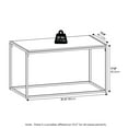 thumbnail image 3 of Furinno Camnus Modern Living Coffee Table, Solid White/White, 3 of 6