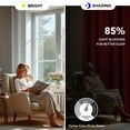 thumbnail image 2 of ZOPZO Short Blackout Curtains for Bathroom, 2 Panels, Bright Red, 42W x 24L Inch, Noise-Reducing, Thermal Insulated, Room Darkening Drapes, 2 of 10