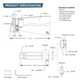 thumbnail image 3 of Grifo para bañera con caño SUPPLYGIANT™, ajuste en 4 direcciones, cromado, 3 of 9