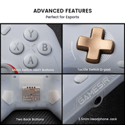 GameSir Cyclone 2 Pro Wireless Controller for Switch, Windows PC, Steam, Android, iOS, PC Game Controller with Mag-Res™ TMR Sticks, Hall Effect Triggers, RGB Lightning, 6-Axis Gyro, Turbo -Black