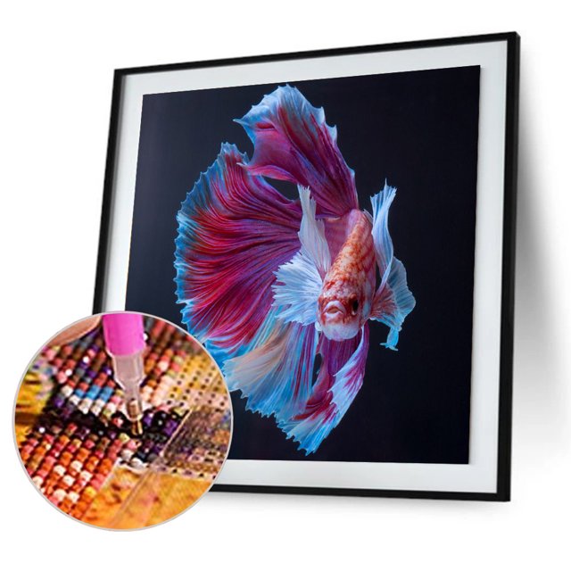 Cuadros Decorativos Pintura de diamante 5D DIY Betta Kits de imagen de diamantes de imitación de taladro redondo completo Sywqhk Nuevos Originales
