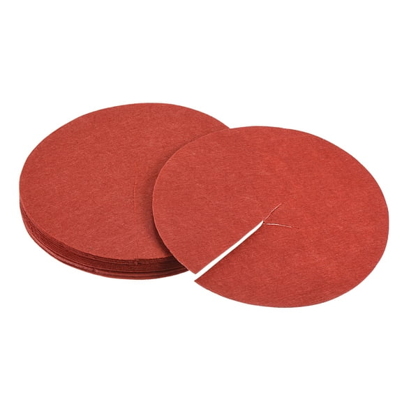 Uxcell 5.4" Round Nonwoven Tree Mulch Ring Mat Cover Plant Obstacle, Red 12 Pack