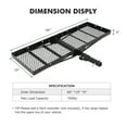 thumbnail image 2 of Ladcaser Hitch Cargo Carrier 750 Lbs Capacity Cargo Baskets 60" x 19" x 6" Cargo Carrier Rack for Trucks SUVs, 2 of 6