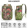 thumbnail image 3 of Insulated Cooler Backpack,Insulated Backpack Insulated Leak Proof Travel Cooler Bag Waterproof Lunch Picnic Beach Work Trip Thermal Bag Drink Beverage Beer Bag Cooler Mushroom, 3 of 6
