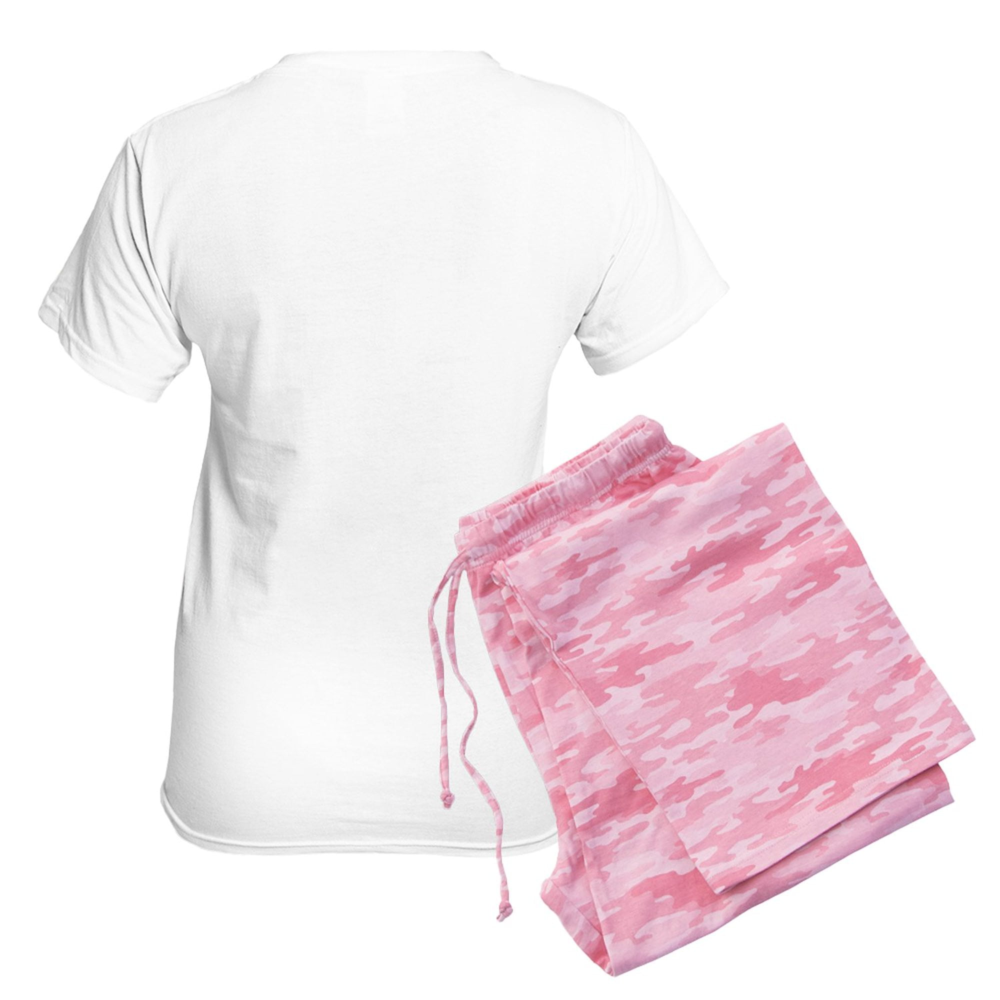 CafePress - Im Nice She's Naughty Elf Hat Women's Light Pajama - Women's Short Sleeve Print T-Shirt and Pants Light Cotton Pajama Set